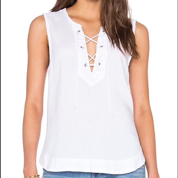 Bella Dahl Lace Up Tank
